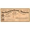 Image 1 : San Francisco Tunnel & Mining Co. Stock Certificate   (107205)