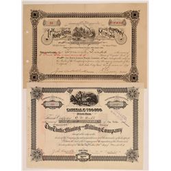 Two Different Tintic Mining District Stock Certificates   (107214)