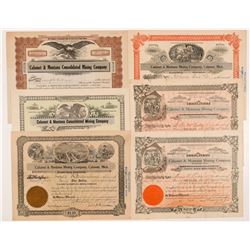 Calumet & Montana Cons. Mining Co. Stock Certificates   (104263)