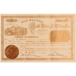 Banner Gold Mining and Milling Stock   (108098)