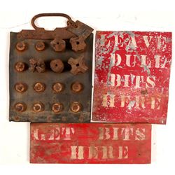 Drill Bit Caddy and Signs   (108027)
