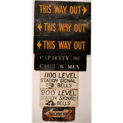 Underground Mine Signs   (108210)
