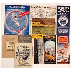 US Cruise Line Brochures and Time Tables (9)   (106542)
