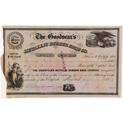 Goodyear's Metallic Rubber Shoe Co. Stock Certificate   (107366)