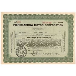 Pierce-Arrow Motor Corporation Stock Certificate   (104215)