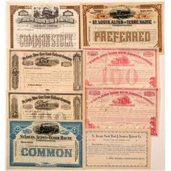 Illinois and Indiana RR stock   (105527)