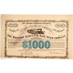 Western Maryland RR Co Bond   (86960)