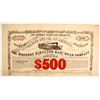 Image 1 : Western Maryland RR Co Bond $500   (87002)