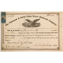Paterson and Little Falls Horse Railroad Stock   (84234)