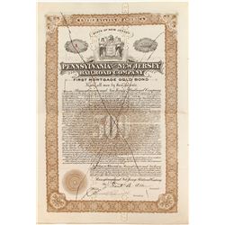 Pennsylvania and New Jersey Railroad Bond #1   (84231)