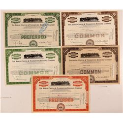 Akron, Canton & Youngstown Railroad Co. Stock Certificates   (107356)