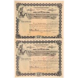 The Kansas, Oklahoma Central and Southwestern Railway Co.   (104635)