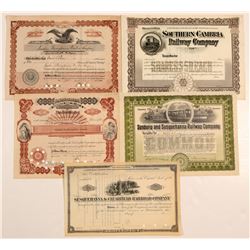 Five Pennsylvania Certificates   (106076)