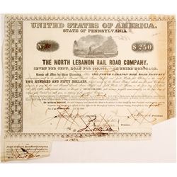 North Lebanon Rail Road Bond   (83251)
