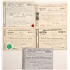 Image 1 : Providence, Warren & Bristol Railroad Stocks (5)   (84917)