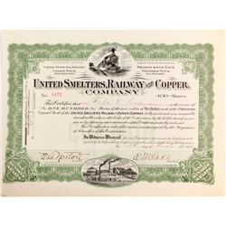 United Smelters, Railway and Copper Company Certificate   (84120)