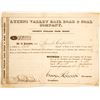 Image 1 : Lykens Valley Rail Road & Coal Stock   (84927)