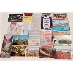 Railroad Postcards and Schedules   (105334)