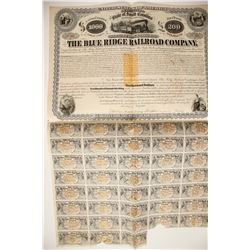 Blue Ridge Railroad Bond  three RNs   (85763)