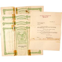 Stock Certs. (4) Greenstone Copper Company of Arizona   (83534)