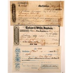 3 Different 1860s San Francisco Exchanges   (107403)