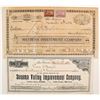 Image 1 : Two Early Numbered San Francisco Improvement and Investment Stocks   (88169)