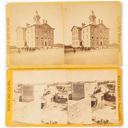 Early Denver Stereoviews (2 count)   (53249)