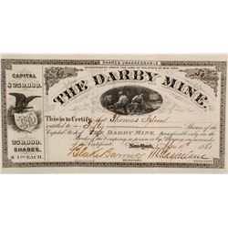 Darby Mine Stock Cert.   (76250)