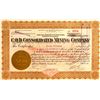 Image 1 : C.O.D. Consolidated Mining Stock, Goldfield, NV w. Glowing Ruby 1913   (51238)