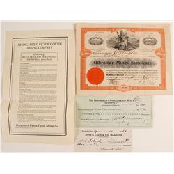 Gibraltar Mines Syndicate Stock Certificate   (78562)