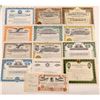 Image 1 : 13 Different Miscellaneous Stock Certificates   (107335)