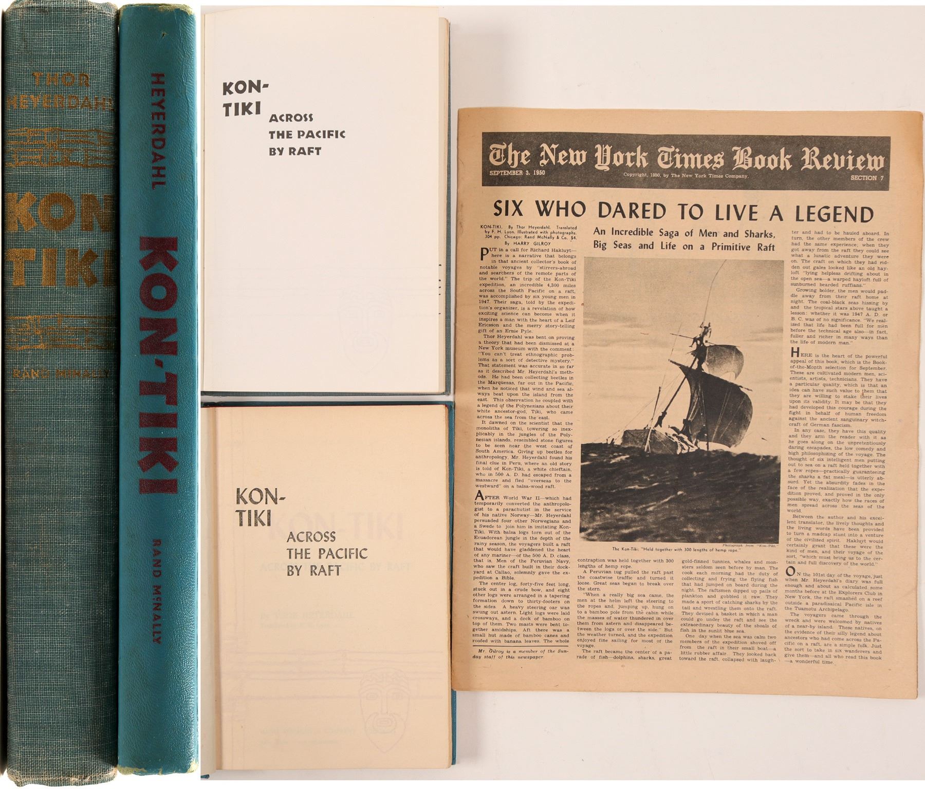 Book cover and description of Kon-Tiki by Thor Heyerdahl