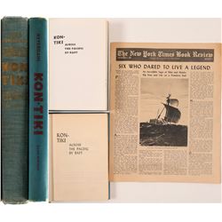 Book / " Kon-Tiki" / By Thor Heyerdahl / 3 Items.   (106242)