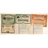 Image 1 : Stock Certs. (4) & Unissued Checks   (86830)