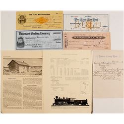 Checks, Banking, & Article About Russian Settlement in West   (76220)