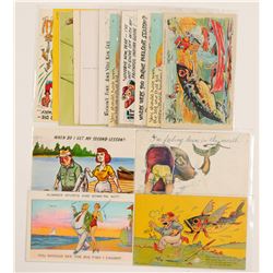 Humorous Fishing Postcards   (104961)