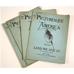 Picturesque America or the Land We Live In Booklets (4)   (86430)