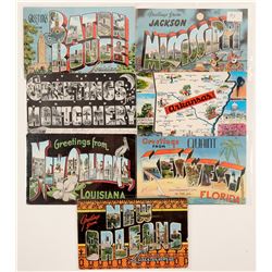 Southern US Large Letter Postcards   (103266)