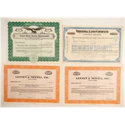 Stock Certs. (4)   (86829)