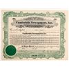 Image 1 : Vanderbilt Newspapers Inc. Stock   (83274)