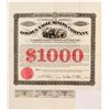 Image 1 : Golden Eagle Mining Company $1,000 First Mortgage Bond.    (55070)