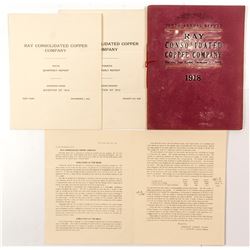 Ray Consolidated Copper Company Annual Reports 1912 and 1918   (52817)