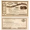 Image 1 : Two Unissued Early Arizona Stock Certificates   (88016)