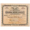 Image 1 : Piramide Mining Company Stock Certificate   (104406)