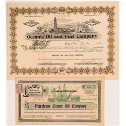 Two California Petroleum Stock Certificates   (104364)