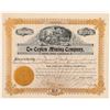 Image 1 : Ceylon Mining Company Stock Certificate   (107165)