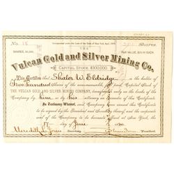 Vulcan Gold and Silver Mining Stock, Ouray- 1880   (41343)