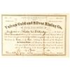Image 1 : Vulcan Gold and Silver Mining Stock, Ouray- 1880   (41343)