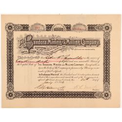 Bandora Mining & Milling Co. Stock Certificate   (107166)