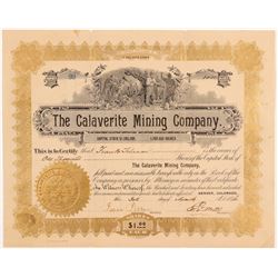 Calaverite Mining Company Stock Certificate   (107170)